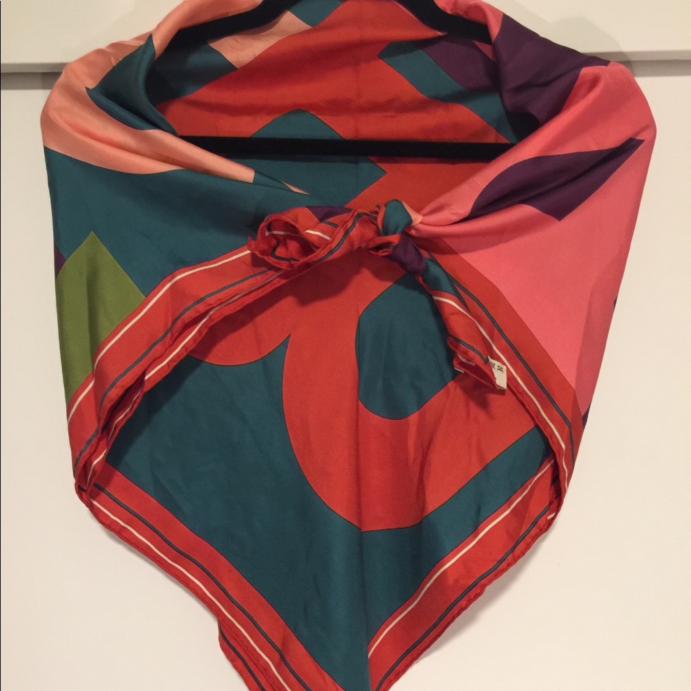 BALLY silk print scarf